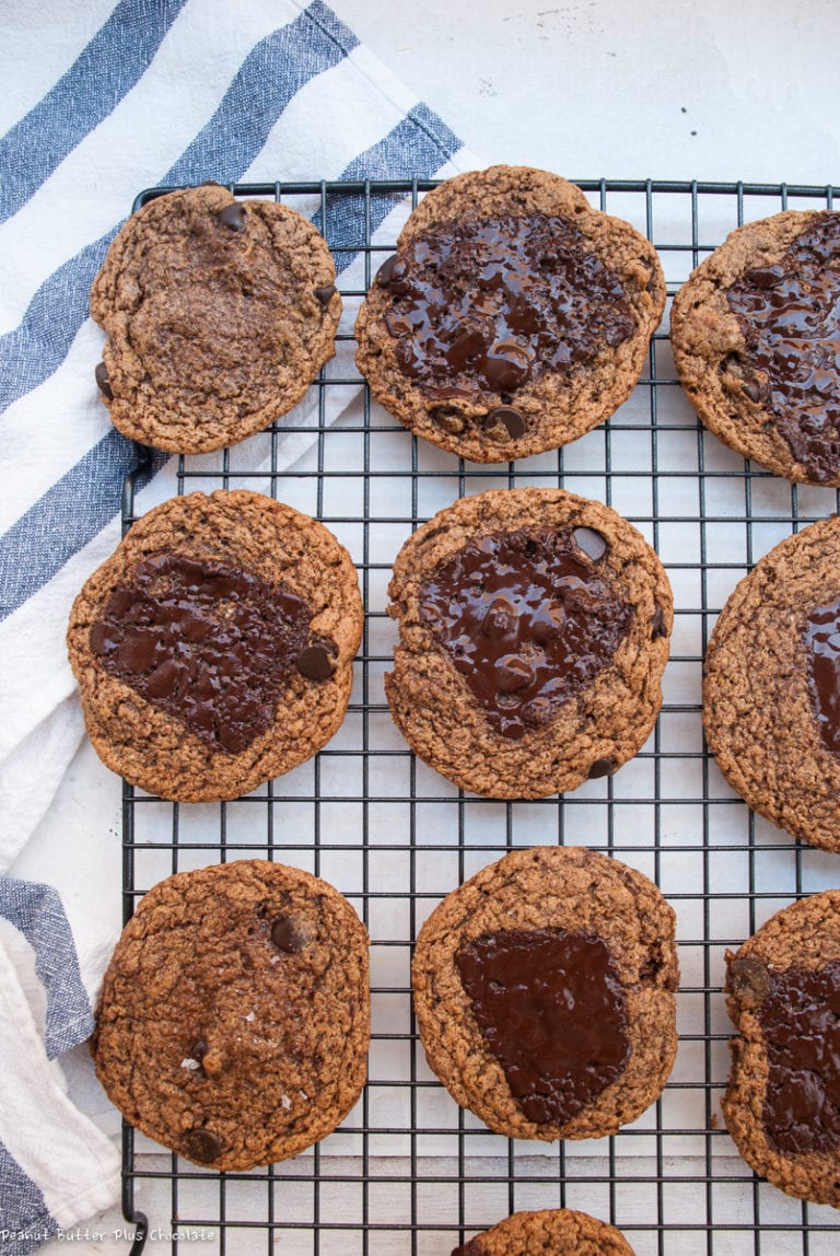 Healthy Almond Butter Chocolate Chip Cookies — Peanut Butter Plus Chocolate