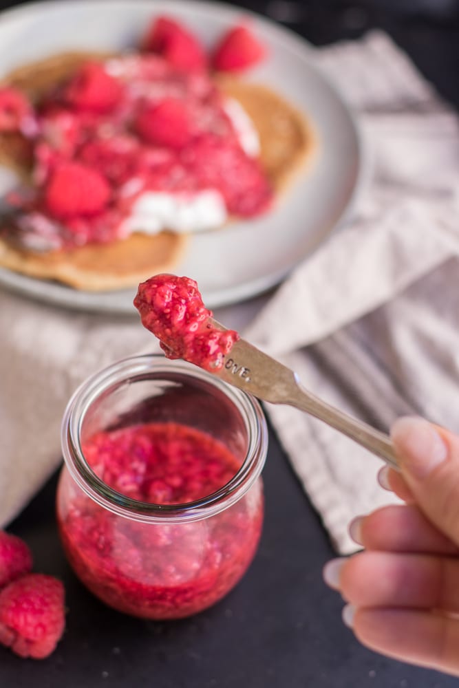 Healthy Raspberry Chia Jam