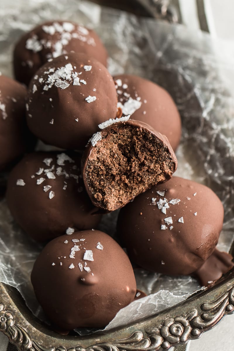 chocolate truffle paleo cookie bites