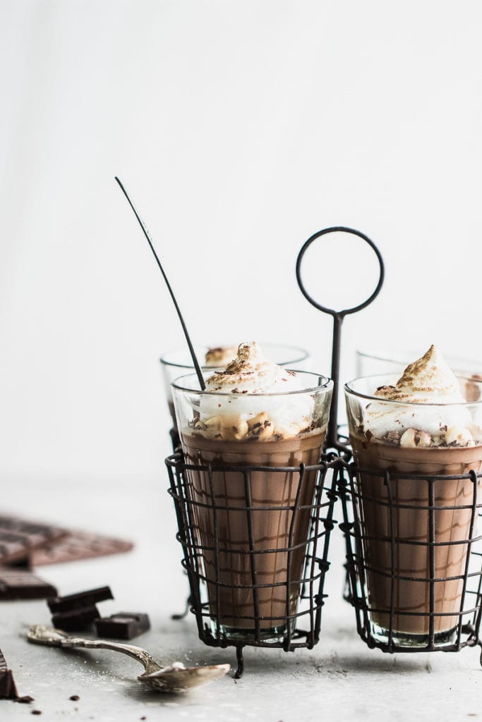 chocolate keto mousse caddy