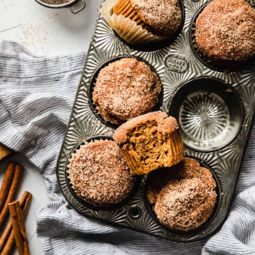 The BEST Healthy Pumpkin Muffins with Snickerdoodle Collagen