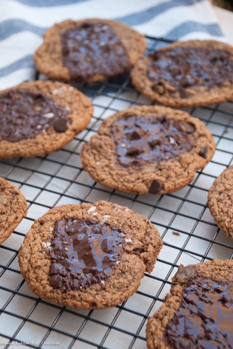 Healthy Almond Butter Chocolate Chip Cookies — Peanut Butter Plus Chocolate