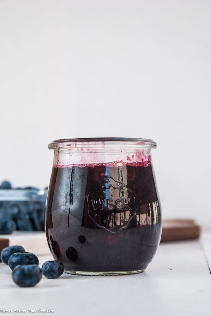 Healthy Five Minute Blueberry Syrup (Gluten-Free & Vegan)