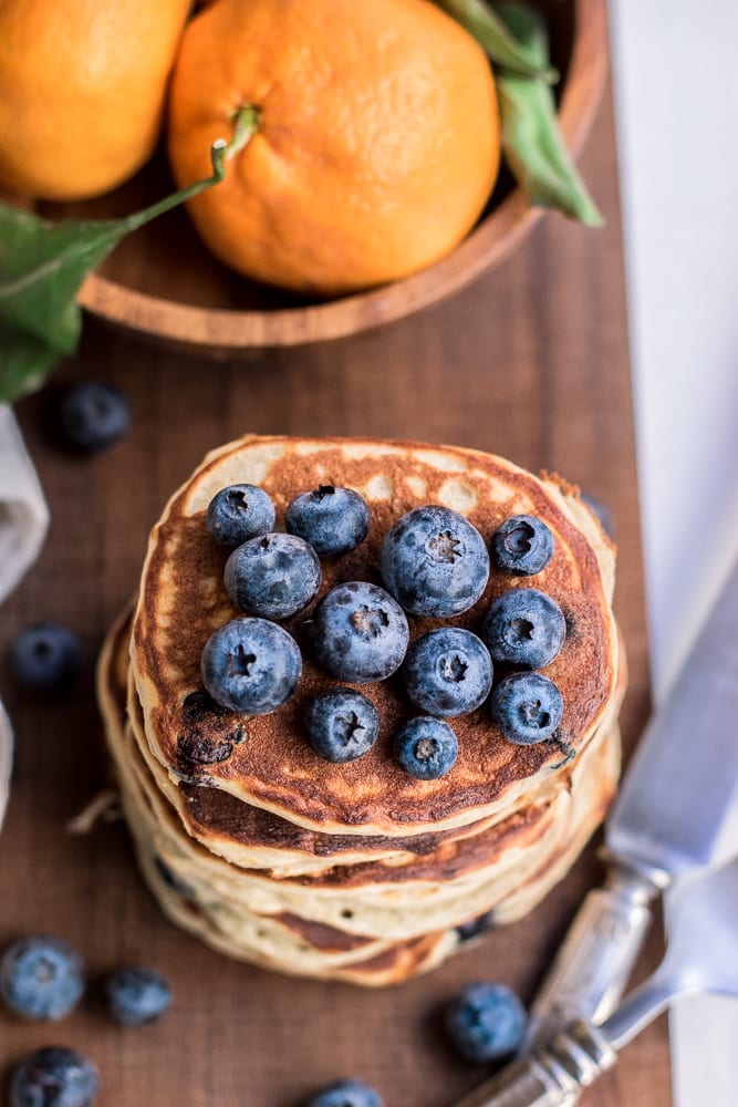 The Best Ever Healthy Blueberry Pancakes