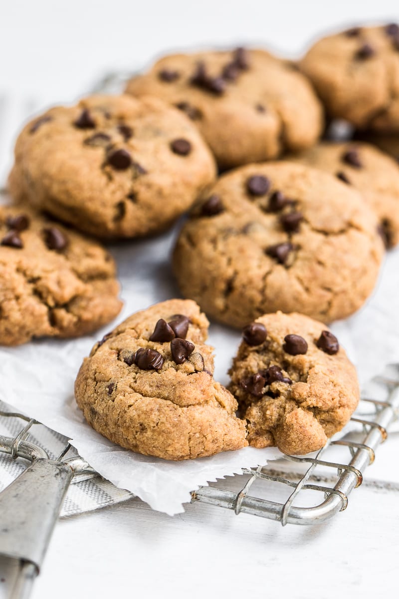 Gluten Free Thick & Chewy Chocolate Chip Peanut Butter Cookies — Peanut ...