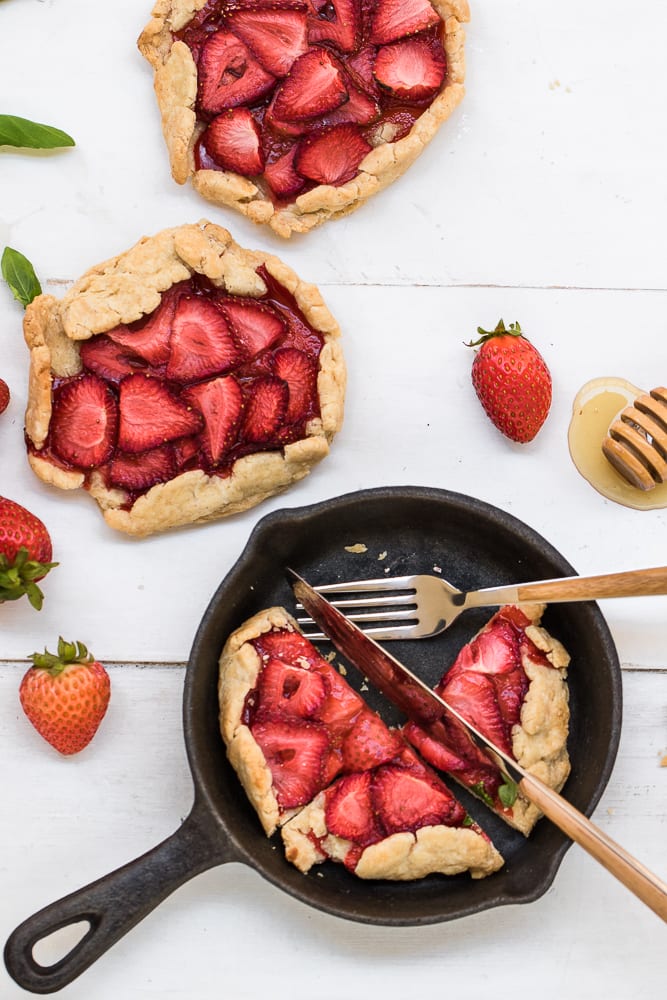 Mini Strawberry Galettes | Gluten-Free & Dairy-Free