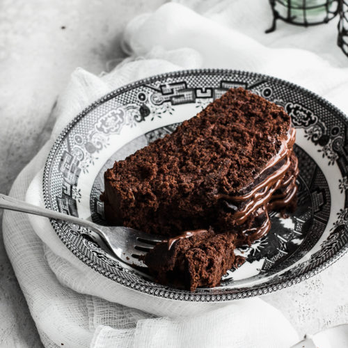 Blackout Banana Loaf Cake made Gluten Free, Dairy Free and Sugar Free