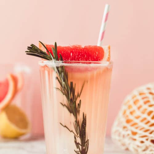 Grapefruit Rosemary Lemonade Sparklers