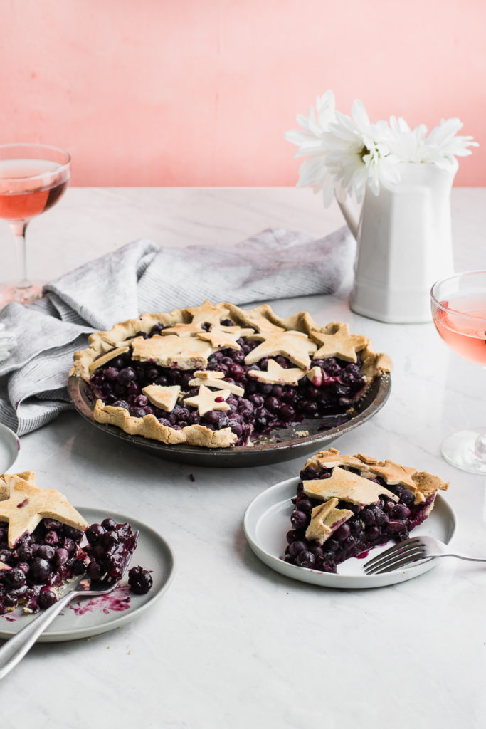 vegan blueberry pie made gluten free pie similar to peach galette