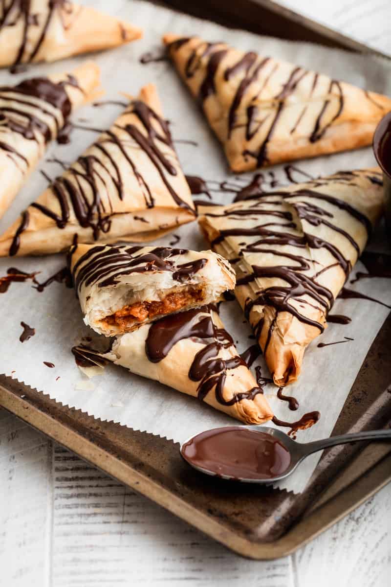 Chocolate Glaze Pumpkin Pie Turnovers Peanut Butter Plus Chocolate