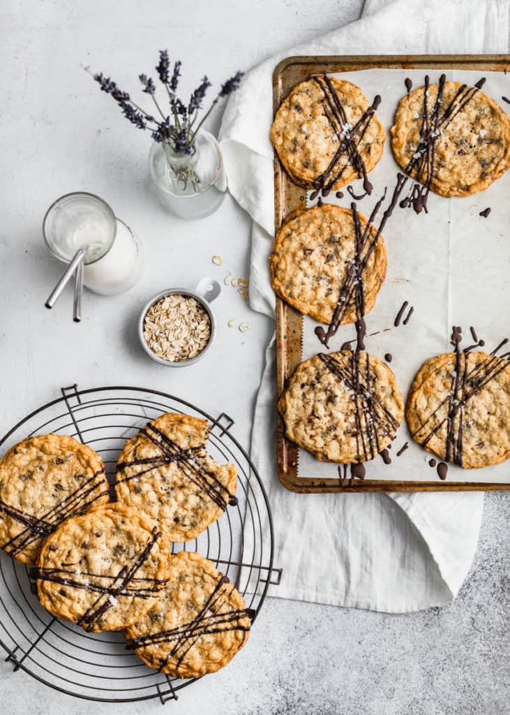 Gluten Free Oatmeal Cookies + Chocolate | Peanut Butter Plus Chocolate
