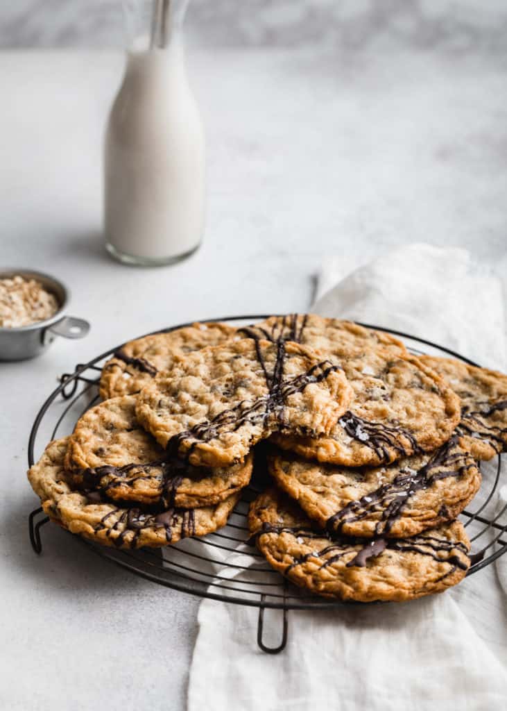 Gluten Free Oatmeal Cookies + Chocolate | Peanut Butter Plus Chocolate