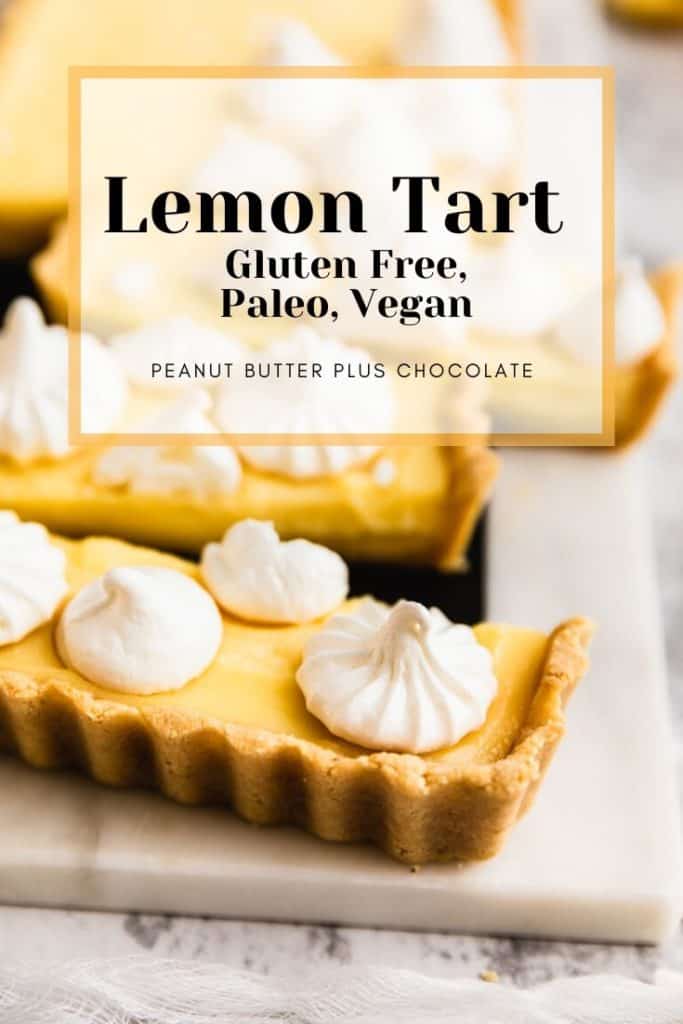 Healthy Lemon Tart | Gluten Free | Peanut Butter Plus Chocolate