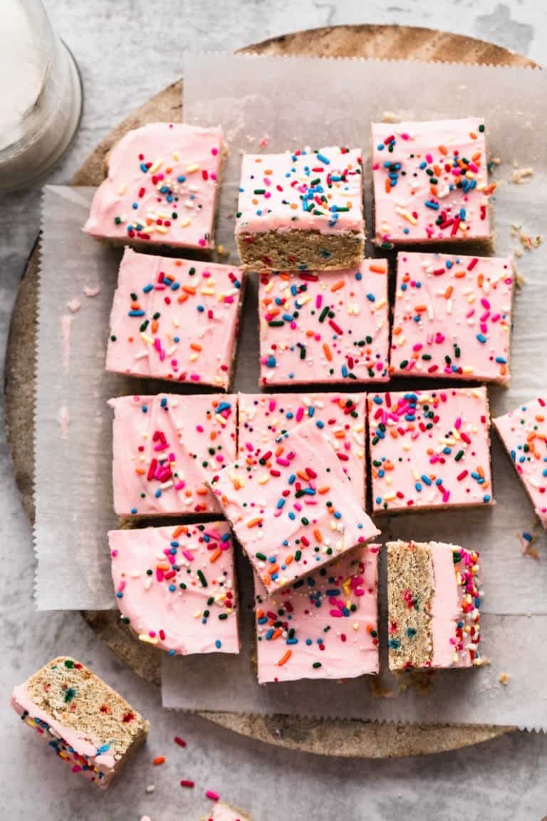 Sugar Cookie Bars (Gluten Free) Recipe on Peanut Butter Plus Chocolate