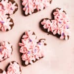 Chocolate sugar cookies. The best gluten free valentines day cookies