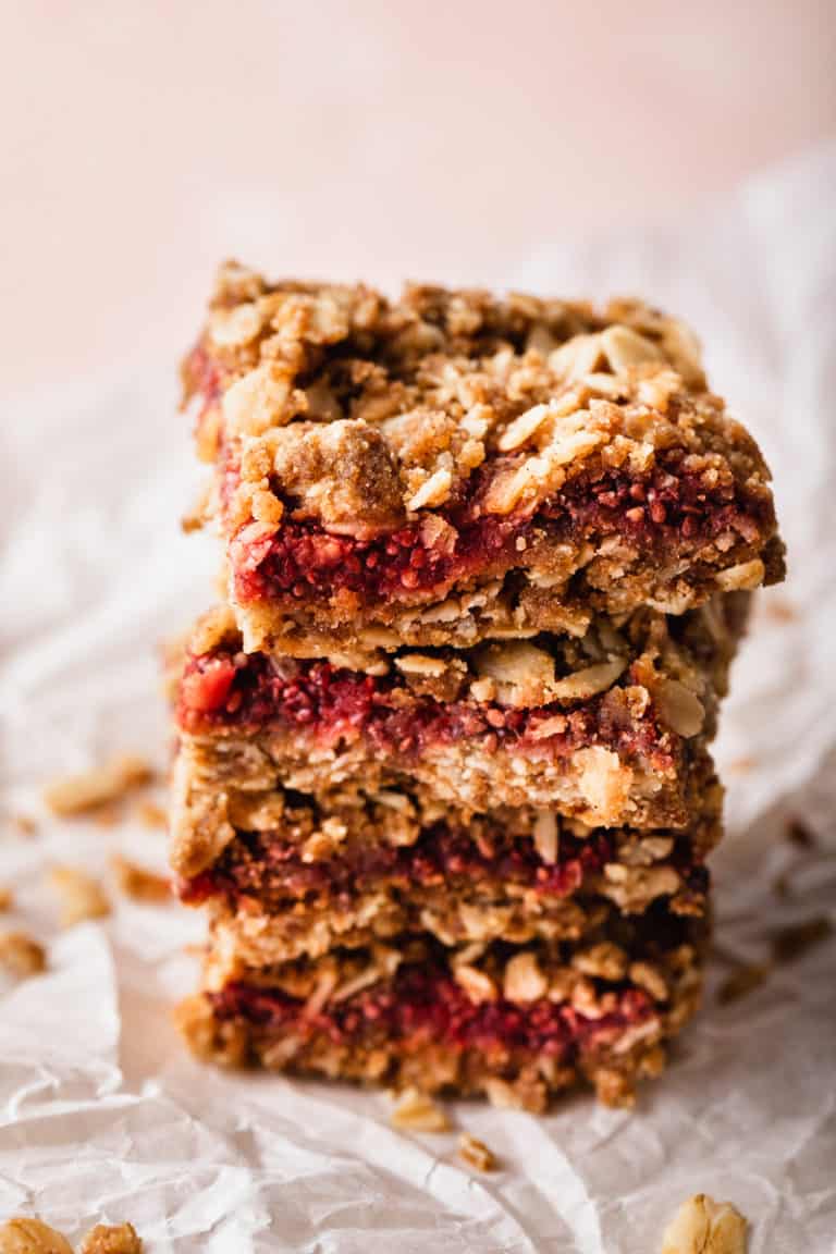 Gluten Free Oat Bars Strawberry Jam | Peanut Butter Plus Chocolate