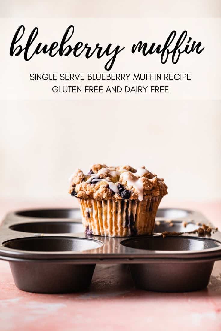 Gluten Free muffins. Blueberry Muffin for one.