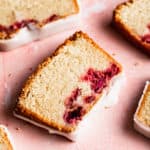 gluten free raspberry pound cake