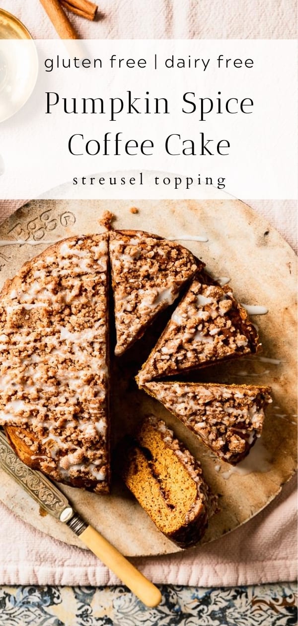 Gluten free pumpkin coffee cake.