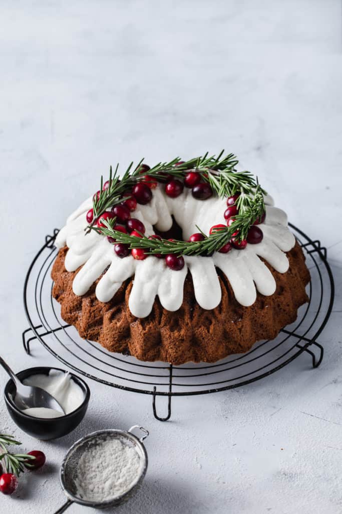 Gluten Free Hummingbird Cake with Cranberries | PBPC