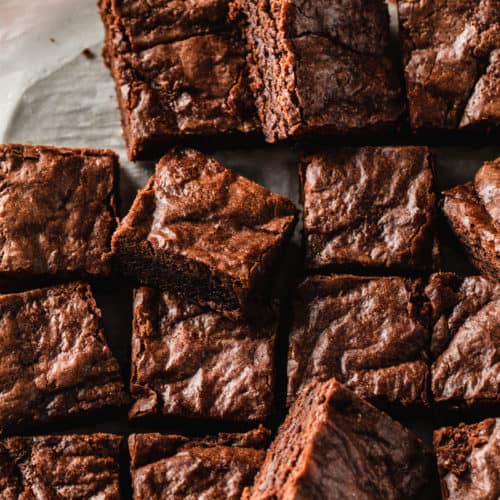 Fudgy Vegan Avocado Oil Brownies Peanut Butter + Chocolate