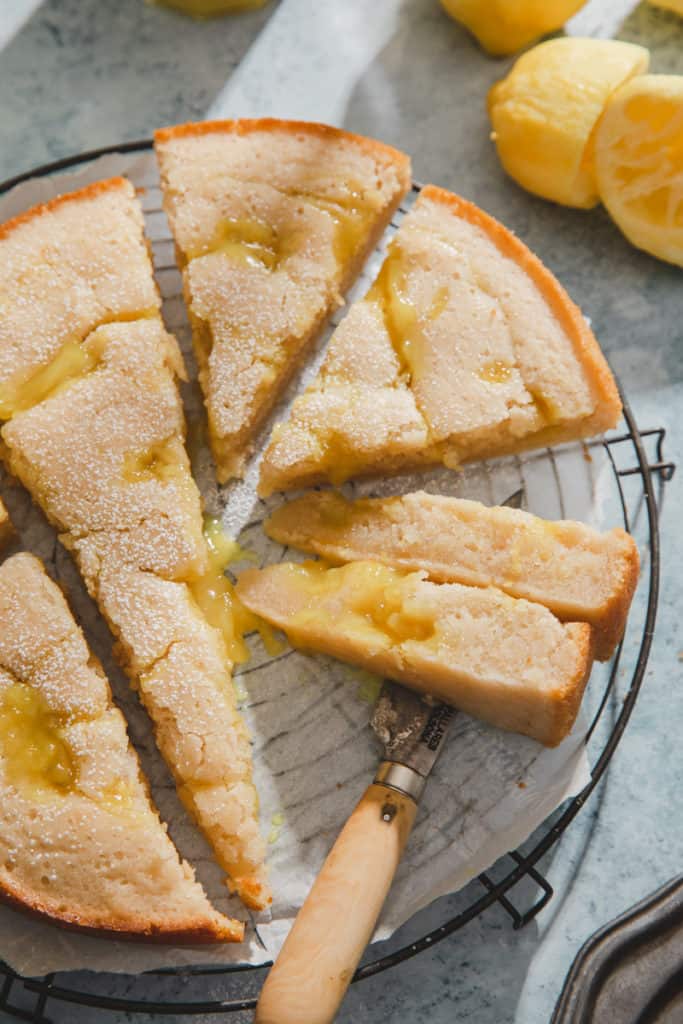 Lemon Curd Cake Vegan and Gluten Free | PBPC Food Blog