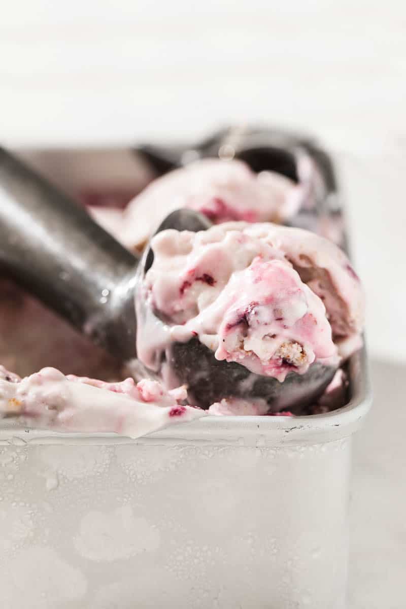 cream vegan blackberry ice cream