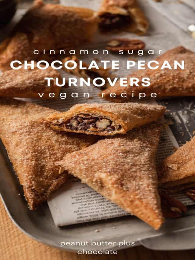 Chocolate Pecan Turnovers made Vegan