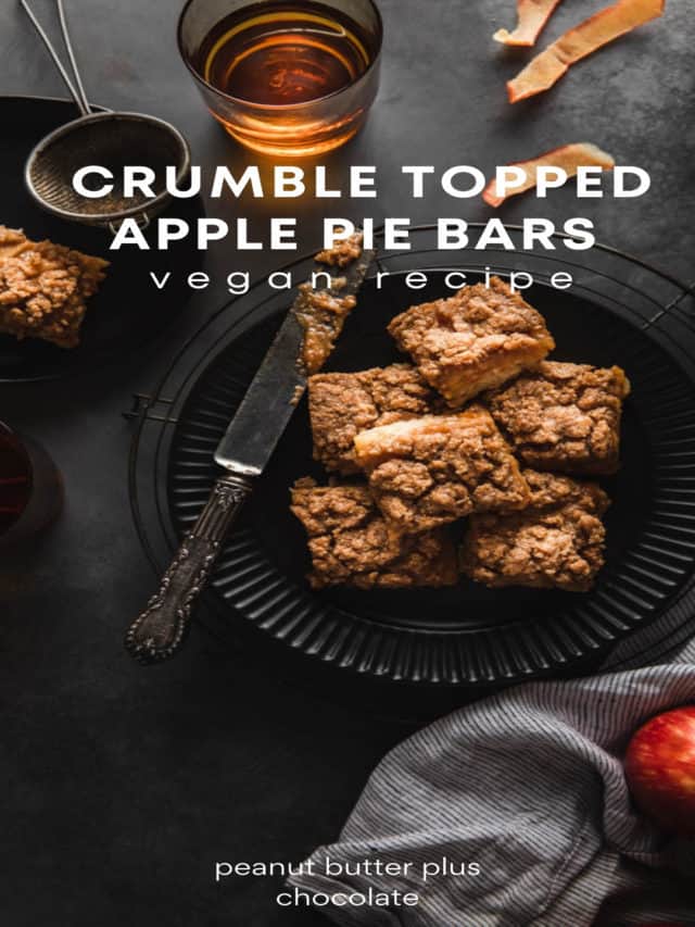 Crumble Apple Pie Bars Made Gluten Free and Vegan
