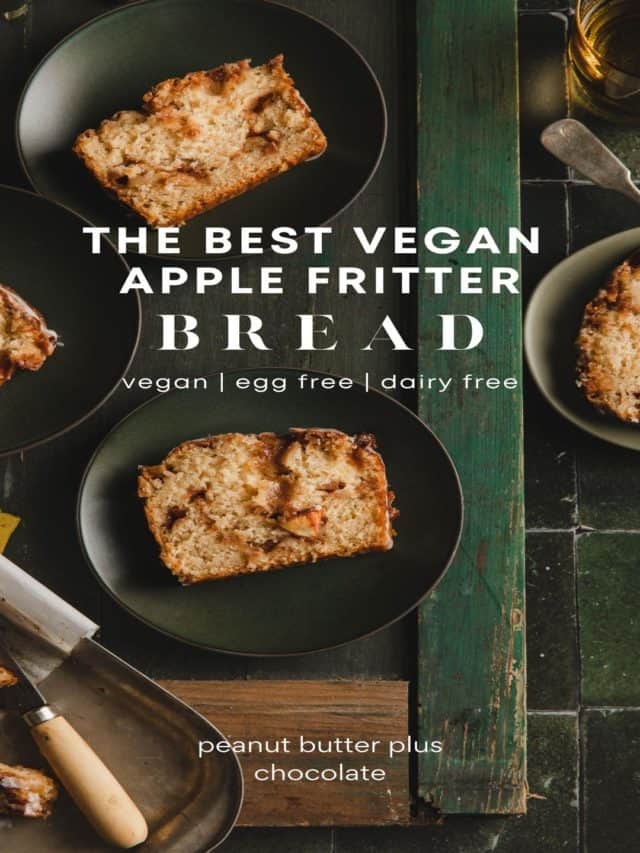 The BEST Vegan Apple Fritter Bread