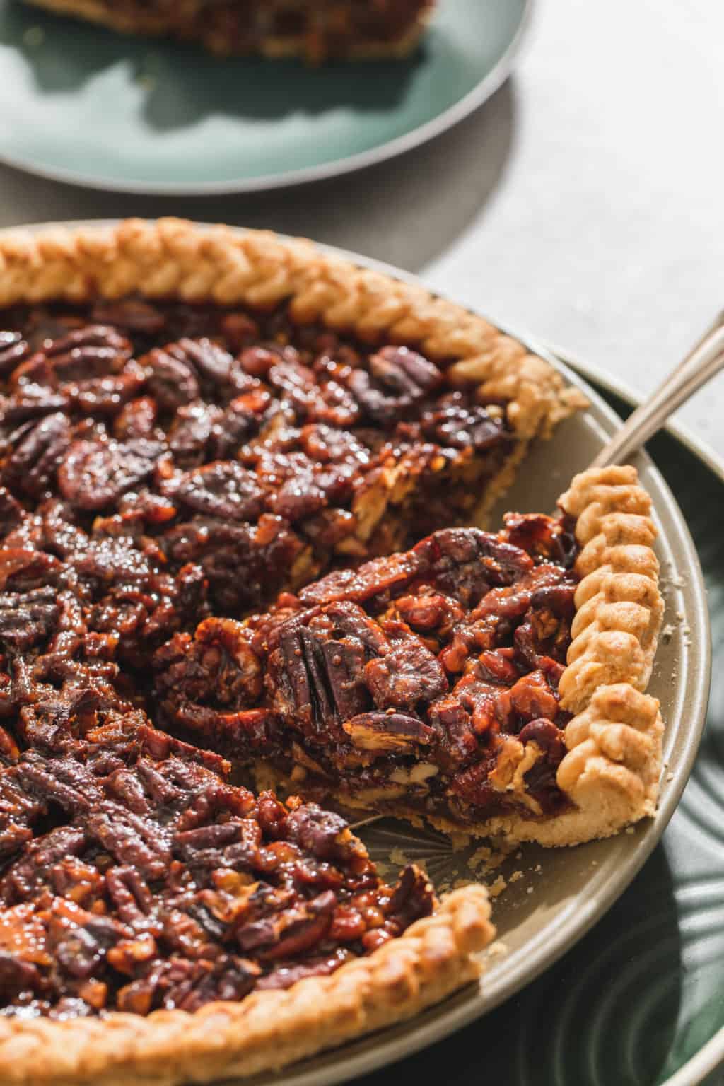 The BEST Pecan Pie Recipe Made Vegan Peanut Butter Plus Chocolate
