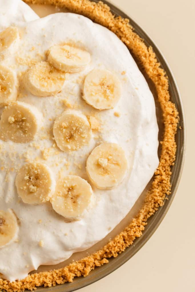 The Best Vegan Banana Cream Pie Recipe | Peanut Butter Plus Chocolate