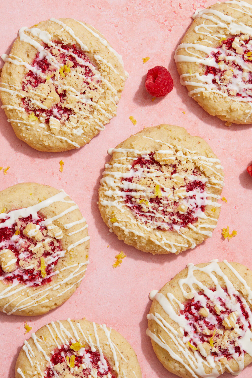 Soft Raspberry Crumble Cookies Peanut Butter Plus Chocolate