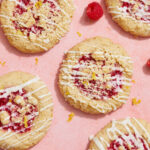 raspberry crumble cookies. lemon raspberry cookies